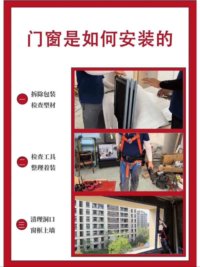 一次性看懂门窗的安装工艺流程!